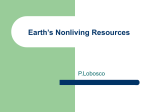 Earth`s Nonliving Resources Power Point