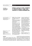 Incidence and type of cardiac arrhythmias in critically ill patients: a