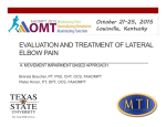 evaluation and treatment of lateral elbow pain