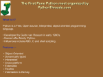 The First Pune Python meet organized by