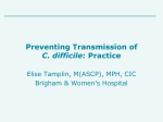 Preventing Transmission Of C.difficile