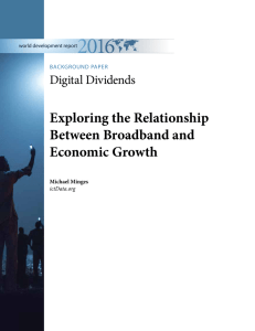 Exploring the Relationship Between Broadband and Economic Growth