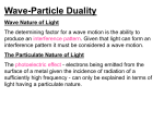 The Particulate Nature of Light