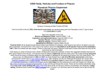 G485 Fields, Particles and Frontiers of Physics - science