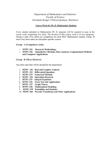 Syllabus - Gurukula Kangri Vishwavidyalaya, Haridwar