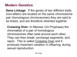 Modern Genetics