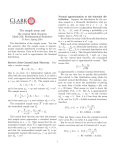 The sample mean and the central limit theorem Math 218