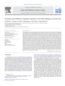 Formation and stability of magmatic segments in the Main Ethiopian