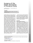 Surgery of the Upper Extremity in Cerebral Palsy