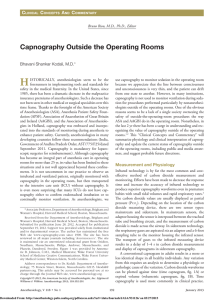 Capnography Outside the Operating Rooms