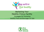 Promoting healthy food and drinks in your facility