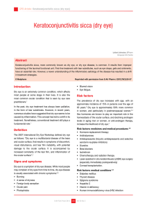 Keratoconjunctivitis sicca (dry eye)