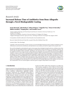 Increased Release Time of Antibiotics