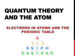 quantum mechanical model of the atom