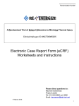 Case Report Form worksheets