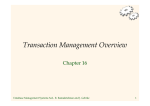 Transaction Management Overview