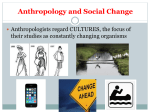 Anthropology and Social Change