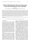 Efficient High Dimension Data Clustering using Constraint