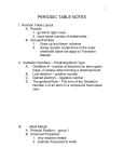periodic table notes