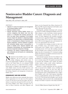 Noninvasive Bladder Cancer: Diagnosis and