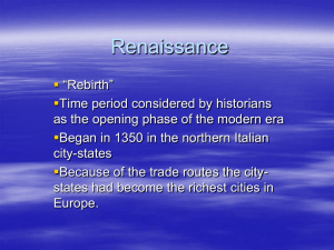Renaissance - World History