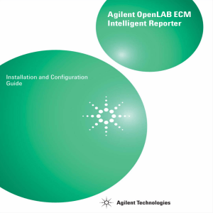 Agilent OpenLAB ECM Intelligent Reporter