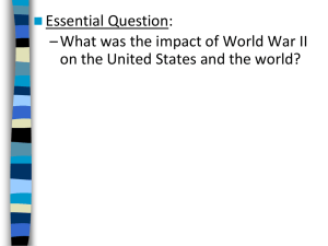 The End of World War II - US Hist and Consti: 4(A)