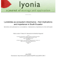 Landslides as ecosystem disturbance