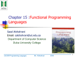 Programming Languages and Compilers (CS 421)