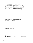 2016 IEEE Applied Power Electronics