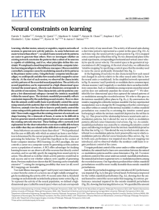 Neural constraints on learning