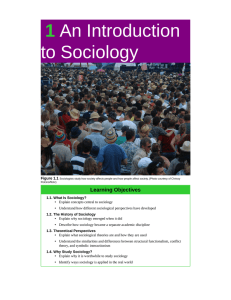 1 An Introduction to Sociology
