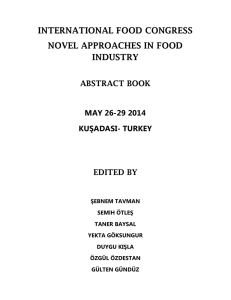 international food congress novel approaches in food industry