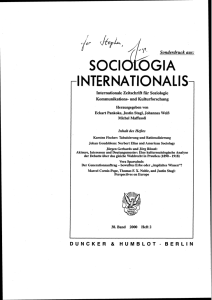 Norbert Elias and American Sociology