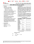 LMx93, LM2903 Dual Differential Comparators