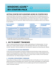 getting started with windows azure isv starter pack