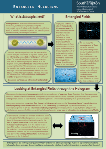 What is Entanglement? Entangled Fields Looking at Entangled
