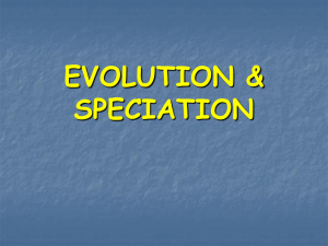evolution and speciation ppt regents