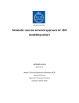 Metabolic reaction network approach for CHO