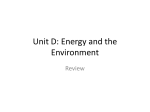Unit Review - Science 30