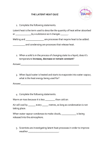 document The Latent Heat Quiz