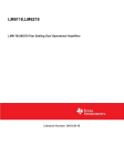 LM6118/LM6218 Fast Settling Dual Operational