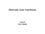 User Interfaces