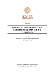 analysis of governmental ict projects using data mining techniques