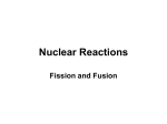 Nuclear Reactions - Socastee High School