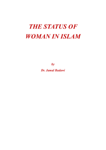 Position of Women in Islam (Spiritual Aspect)