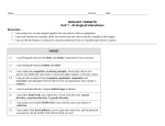 BIOLOGY TARGETS Unit 1 – Ecological Interactions