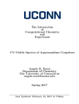 UV-Visible Spectra of Aquavanadium Complexes