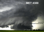 Lecture 25: Supercell Thunderstorms