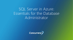 SQL Server in Azure: Essentials for the Database